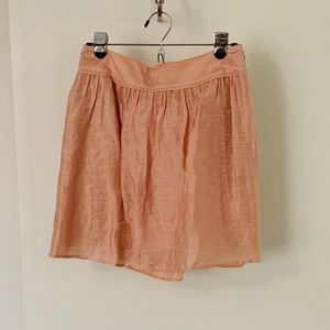 LOFT Pale Pink Linen Skirt